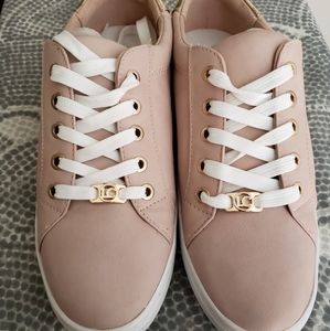 Liz Claiborne Pink and Gold Tennis Shoes